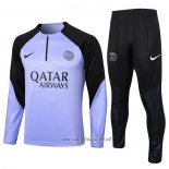 Sweatshirt Tracksuit Paris Saint-Germain Kid 2023-2024 Violet Claro