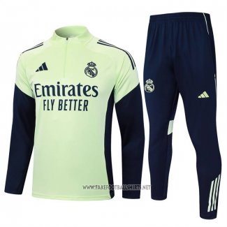 Sweatshirt Tracksuit Real Madrid Kid 2025-2026 Green