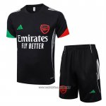 Tracksuit Arsenal Short Sleeve 2025-2026 Black - Shorts