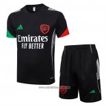 Tracksuit Arsenal Short Sleeve 2025-2026 Black - Shorts