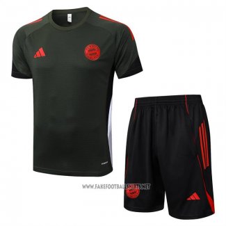 Tracksuit Bayern Munich Short Sleeve 2025-2026 Green - Shorts