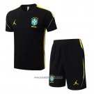 Tracksuit Brazil Short Sleeve 2026-2027 Black - Shorts
