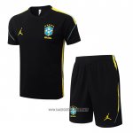 Tracksuit Brazil Short Sleeve 2026-2027 Black - Shorts