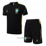 Tracksuit Brazil Short Sleeve 2026-2027 Black - Shorts