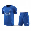 Tracksuit Paris Saint-Germain Short Sleeve 2022-2023 Blue Oscuro - Shorts