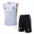 Tracksuit Real Madrid Without Sleeves 2023-2024 White
