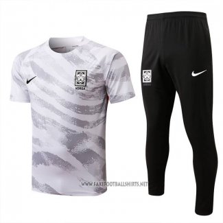 Tracksuit South Korea Short Sleeve 2022-2023 White