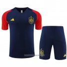 Tracksuit Spain Short Sleeve 2023-2024 Blue - Shorts