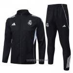 Windbreaker Tracksuit Real Madrid 2025-2026 Black