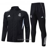 Windbreaker Tracksuit Real Madrid 2025-2026 Black
