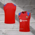 Barcelona Training Shirt Without Sleeves 2023-2024 Red