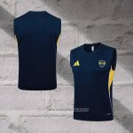 Boca Juniors Training Shirt Without Sleeves 2025-2026 Blue