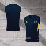 Boca Juniors Training Shirt Without Sleeves 2025-2026 Blue
