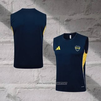 Boca Juniors Training Shirt Without Sleeves 2025-2026 Blue
