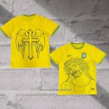 Brazil Jesus Shirt 2025 Yellow Thailand