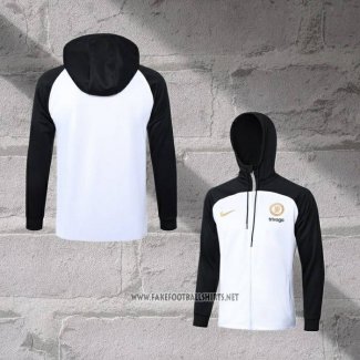 Chaqueta con Capucha del Chelsea 2023-2024 White