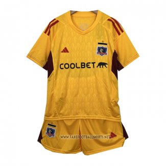Colo-Colo Goalkeeper Shirt Kid 2023 Yellow