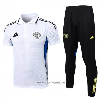 Conjunto Polo Manchester United 2025-2026 White