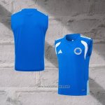 Cruzeiro Training Shirt Without Sleeves 2025-2026 Blue