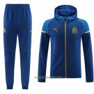 Hooded Tracksuit Olympique Marseille 2023-2024 Blue