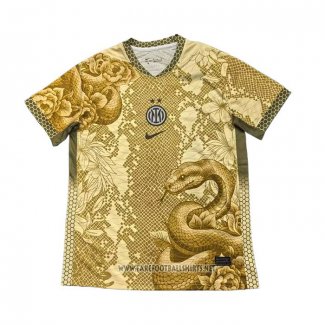 Inter Milan Special Shirt 2025-2026 Gold Thailand