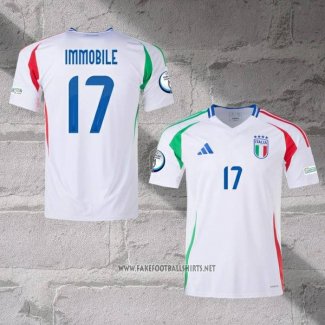 Italy Player Immobile Away Shirt 2024-2025