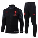 Jacket Tracksuit AC Milan Kid 2025-2026 Black