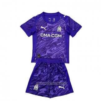 Olympique Marseille Goalkeeper Shirt Kid 2025-2026 Purpura