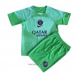 Paris Saint-Germain Goalkeeper Shirt Kid 2022-2023 Green