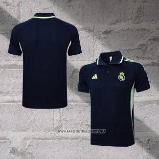 Real Madrid Shirt Polo 2025-2026 Blue Oscuro