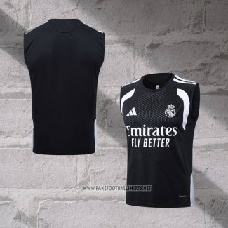 Real Madrid Training Shirt Without Sleeves 2025-2026 Black