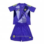 Scotland Goalkeeper Shirt Kid 2024 Blue