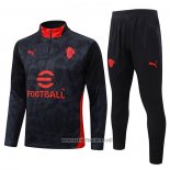 Sweatshirt Tracksuit AC Milan Kid 2025-2026 Black