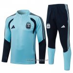 Sweatshirt Tracksuit Argentina Kid 2025-2026 Blue Black