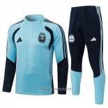 Sweatshirt Tracksuit Argentina Kid 2025-2026 Blue Black