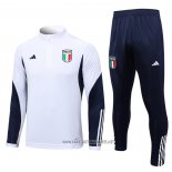 Sweatshirt Tracksuit Italy Kid 2023-2024 White