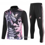 Sweatshirt Tracksuit Japan Dragon Kid 2024-2025 Black and Rosa