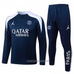 Sweatshirt Tracksuit Paris Saint-Germain Kid 2025-2026 Blue White
