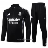 Sweatshirt Tracksuit Real Madrid Kid 2025-2026 Black