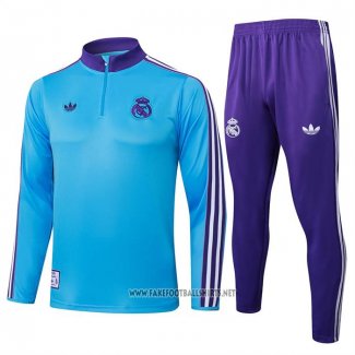 Sweatshirt Tracksuit Real Madrid Kid 2025-2026 Blue