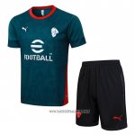 Tracksuit AC Milan Short Sleeve 2025-2026 Green - Shorts