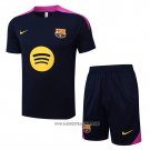 Tracksuit Barcelona Short Sleeve 2025-2026 Black Purpura - Shorts