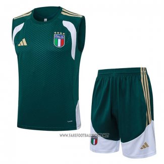 Tracksuit Italy Without Sleeves 2025-2026 Green