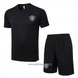 Tracksuit Manchester City Short Sleeve 2025-2026 Black - Shorts