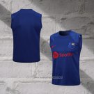 Barcelona Training Shirt Without Sleeves 2023-2024 Blue