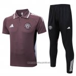 Conjunto Polo Manchester United 2025-2026 Brown