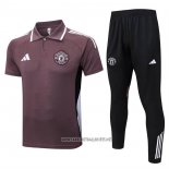 Conjunto Polo Manchester United 2025-2026 Brown