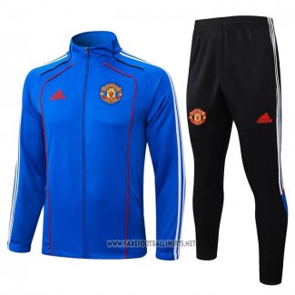 Jacket Tracksuit Manchester United Kid 2025-2026 Blue