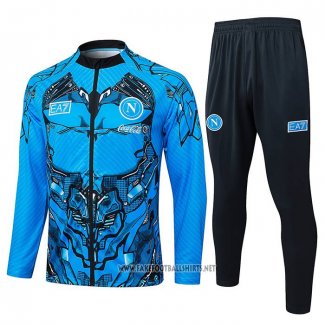 Jacket Tracksuit Napoli Kid 2025-2026 Blue