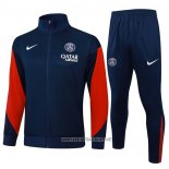 Jacket Tracksuit Paris Saint-Germain Kid 2025-2026 Blue Red